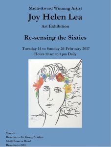 JOY HELEN LEA EXHIBITION FLYER X 4